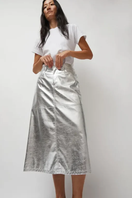 Aimee Skirt in Silver
