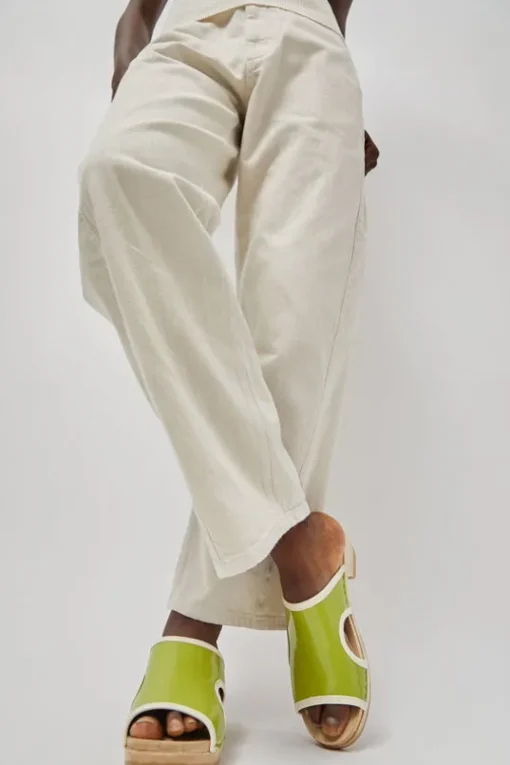Alexis Clog on Mid Heel in Apple Patent