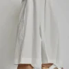 Alexis Clog on Mid Heel in White Patent