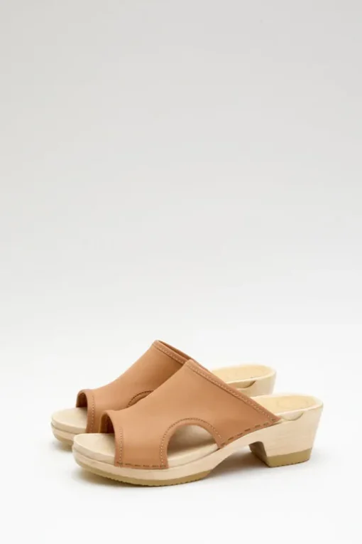 Alexis Clog on Mid Heel in Desert