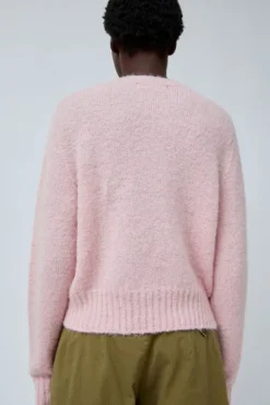 Alpaca Pullover Sweater in Baby Pink