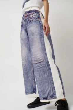 Augmented Jeans in White and Blue