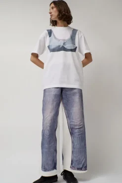 Augmented Jeans in White and Blue