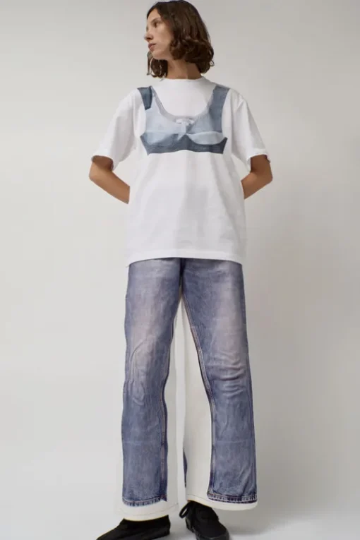 Augmented Jeans in White and Blue