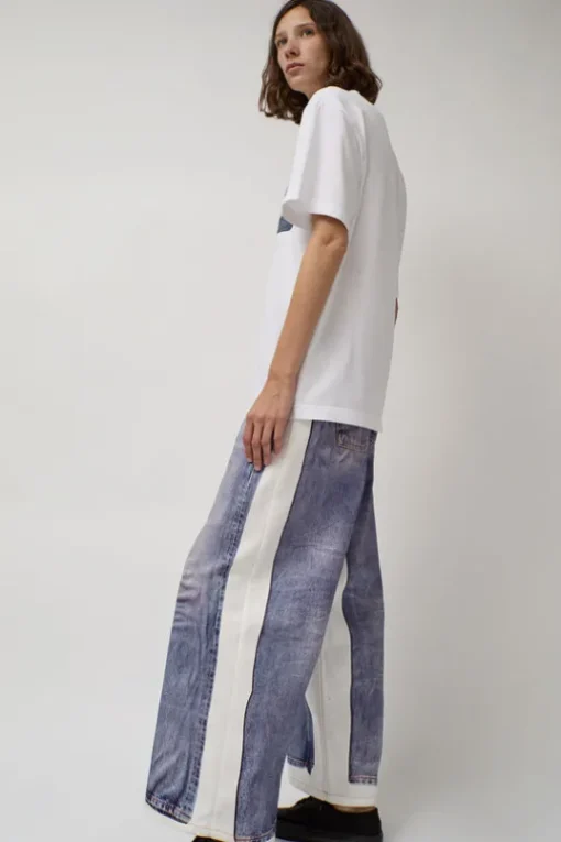 Augmented Jeans in White and Blue