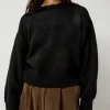 Balloon Sleeve Sweater in Black