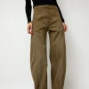 Barrel Denim Pants in Mocha