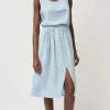 Basic Skirt in Light Blue Tencel