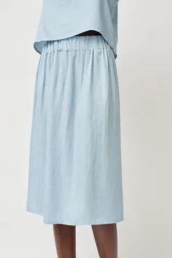 Basic Skirt in Light Blue Tencel