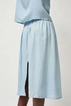 Basic Skirt in Light Blue Tencel