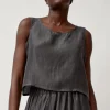 Basic Tank in Black Tencel