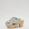 Basket Clog on Platform in Dove Patent