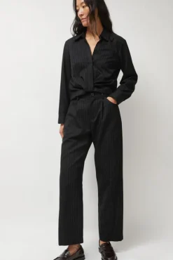 Baxter Pant in Midnight Stripe
