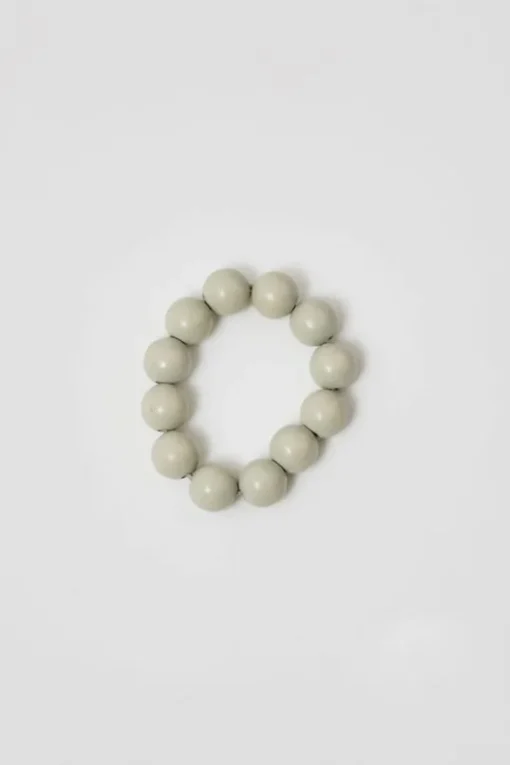 Big Perlen Bracelet in Light Grey
