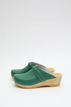 Bridget Clog on Mid Wedge in Sage