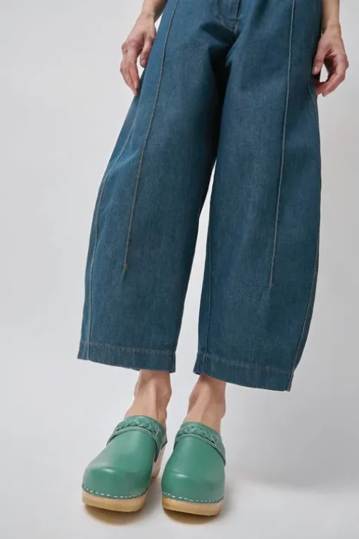 Bridget Clog on Mid Wedge in Sage