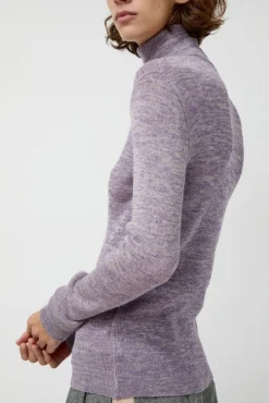 Bristol Rollneck in Lilac Multi Melange