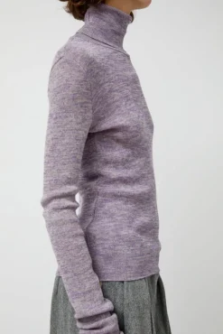 Bristol Rollneck in Lilac Multi Melange