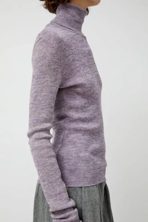 Bristol Rollneck in Lilac Multi Melange
