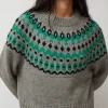Cardiff Sweater in Grey and Green