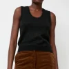 Carol U-Neck Vest in Black