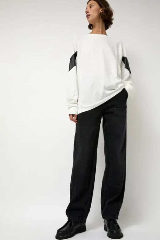 Chevron Raglan Tee in White
