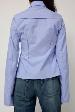 Cila Fitted Shirt in Blue