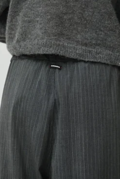 Classic Striped Pants in Grey