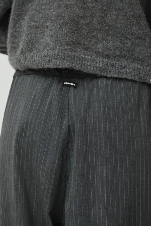 Classic Striped Pants in Grey