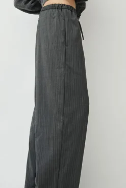 Classic Striped Pants in Grey