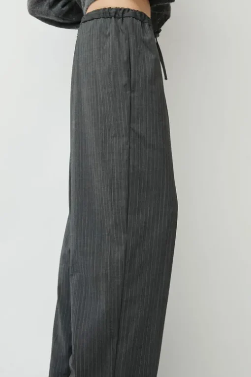 Classic Striped Pants in Grey
