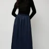 Clavo Skirt in Blue Black