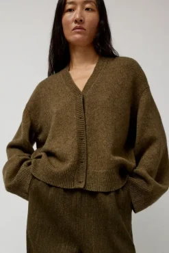 Climbing Flax Cardigan in Olive