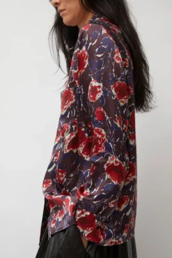 Cullen Shirt in Red Roses