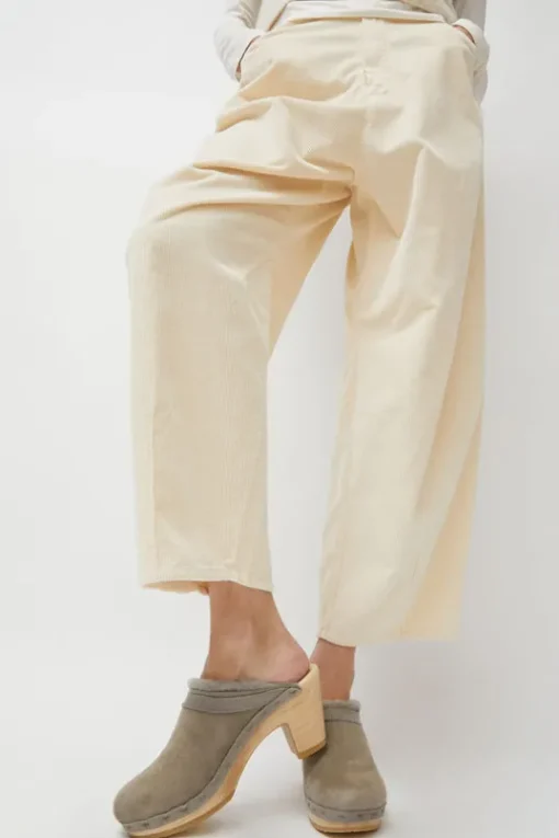 Dakota Shearling Clog on High Heel in Mist