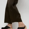 Dakota Shearling Clog on High Heel in Brindle