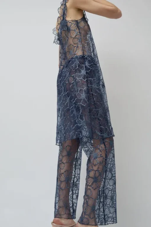 Daphne Pants in Navy Peony