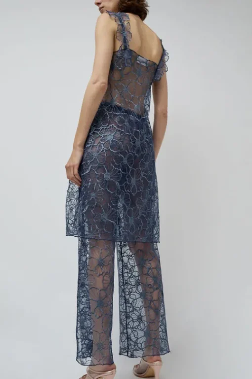 Daphne Pants in Navy Peony