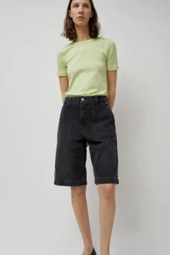 Denim Carpenter Shorts in Stone Black