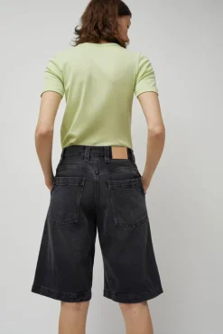 Denim Carpenter Shorts in Stone Black