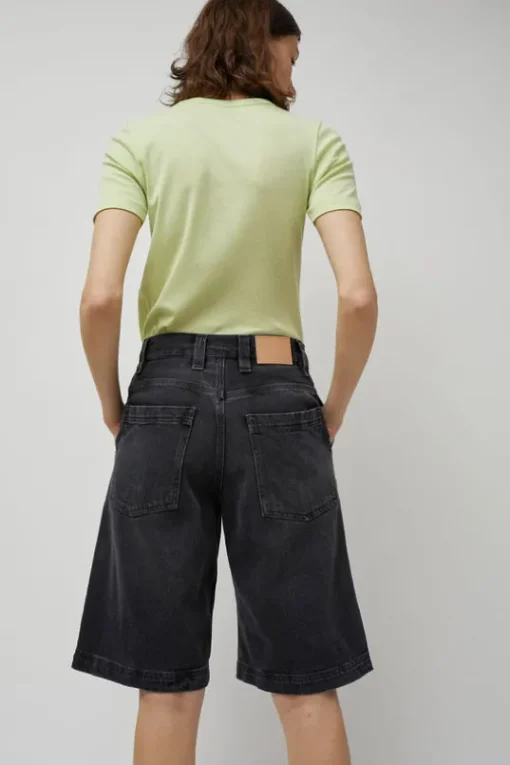 Denim Carpenter Shorts in Stone Black