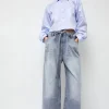 Denim Sharing Pants in Light Blue