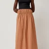 Diph Skirt in Brick