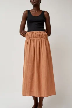 Diph Skirt in Brick