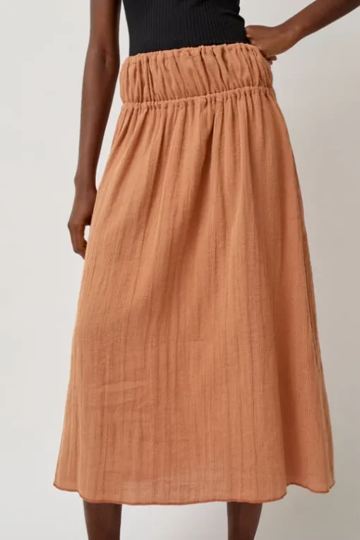 Diph Skirt in Brick