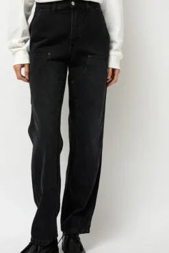 Double-Knee Jean in Spider Black