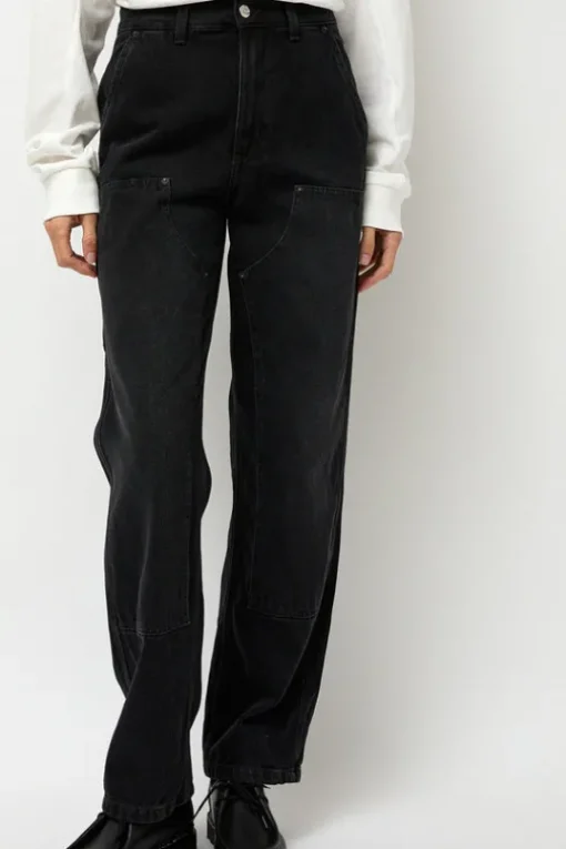 Double-Knee Jean in Spider Black
