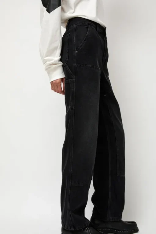 Double-Knee Jean in Spider Black