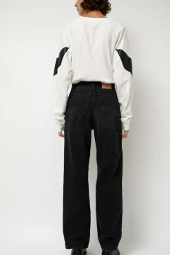 Double-Knee Jean in Spider Black