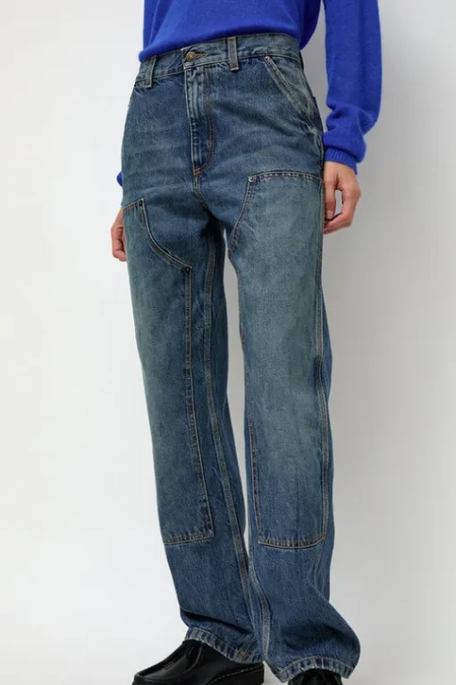 Double-Knee Jean in Tractor Blue